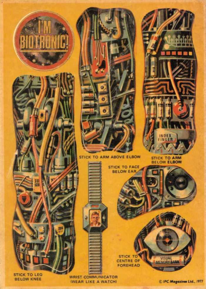 Biotronic Man Stickers