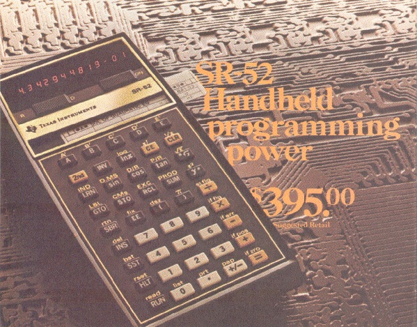 Texas Instruments SR-52 Programmable Calculator, 1975
