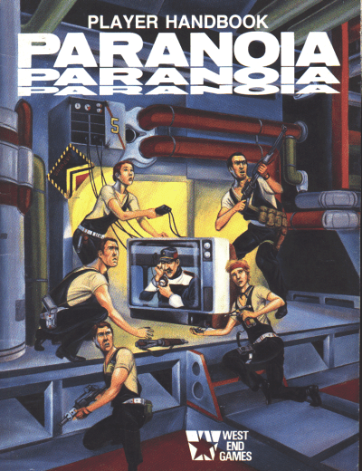 paranoia 1st edition player handbook cover 1984