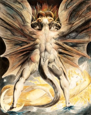 william blake red dragon and woman clothed in sun